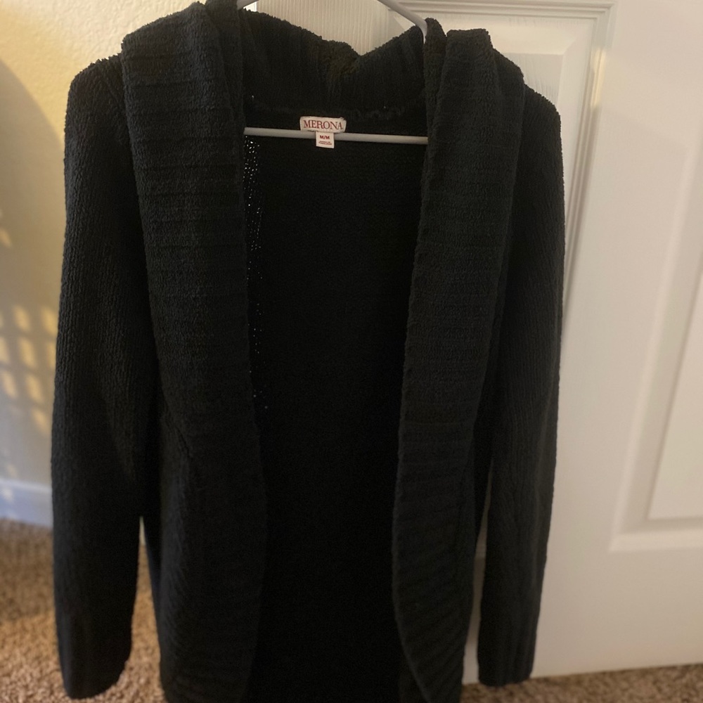 Oversized black sweater